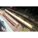 Three lengths of timber