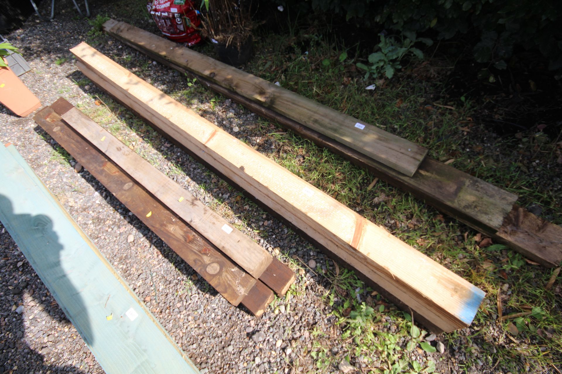 Three lengths of timber