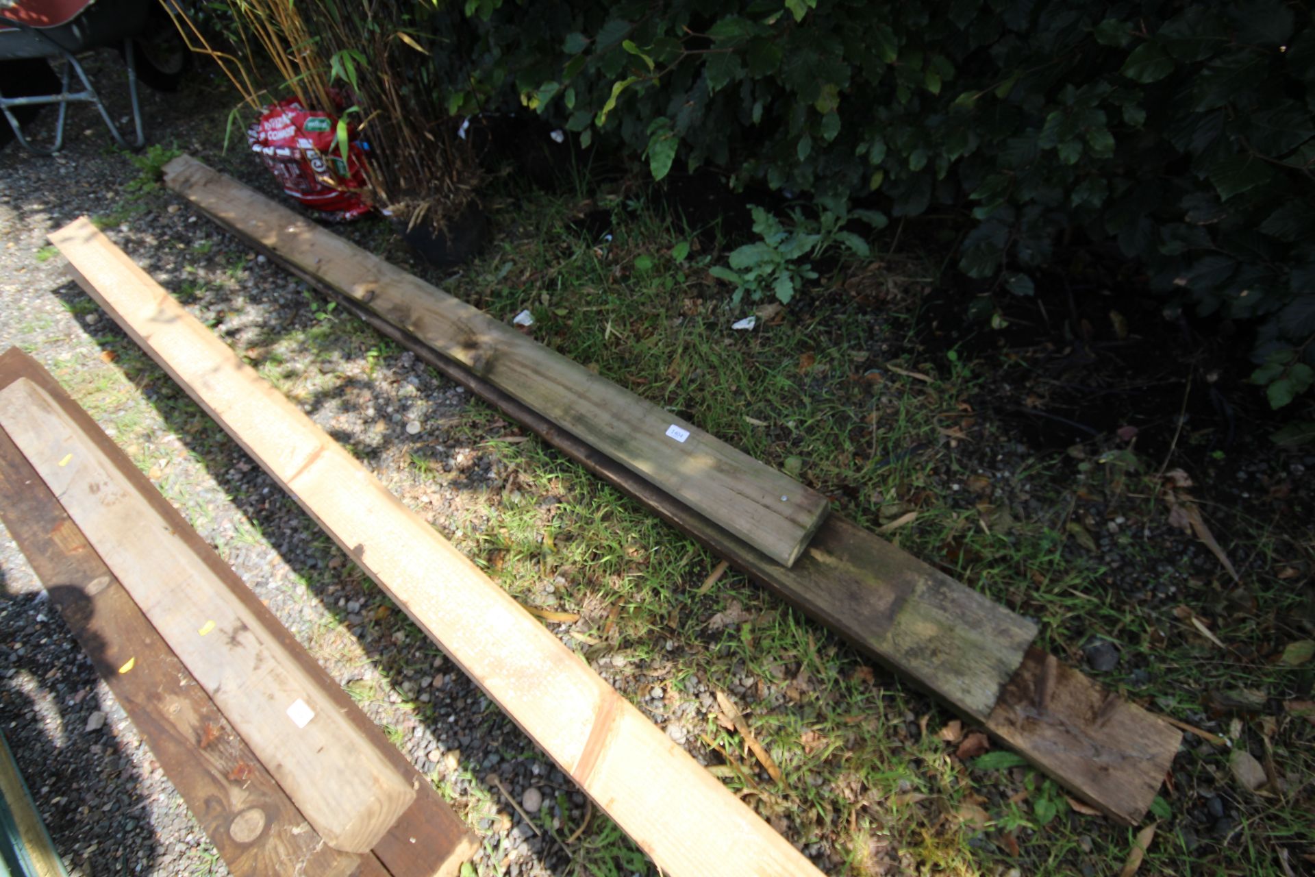 Three lengths of timber
