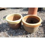 A pair of plant pots