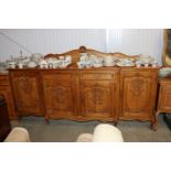 A large French style oak sideboard