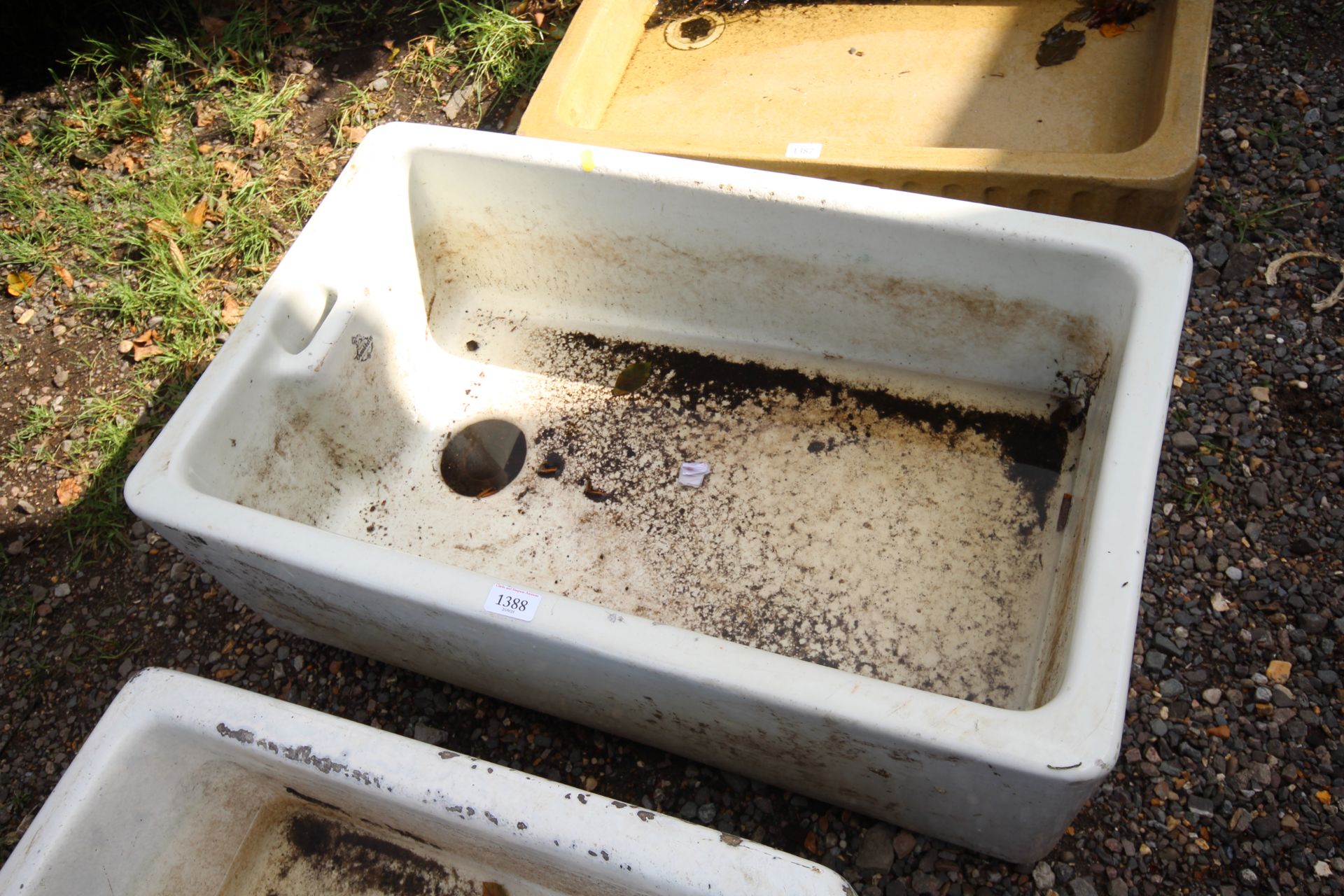 A butler style sink