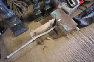 A vintage copper toilet cistern