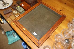 A maple glazed table top display cabinet