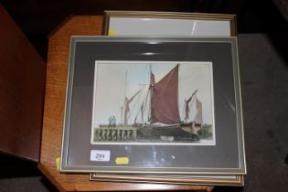 John A Hutchinson, watercolour study depicting Tha