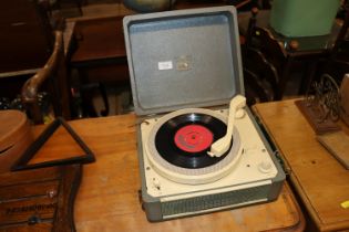 An HMV vintage record player - sold as collectors