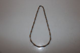 A 925 silver and silver gilt necklace