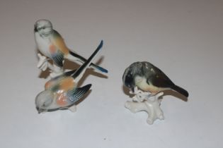 Two Carl Ens model birds