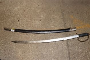 A Cavalry sword and scabbard