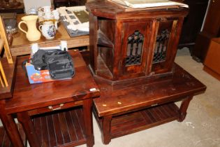 A Bassett side table fitted single drawer; Bassett