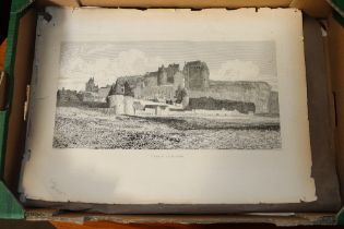 A tray of etchings and engravings including John s