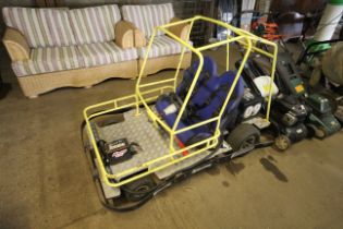 A battery powered racing go kart