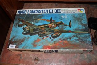 A Tamiya model of a Lancaster Bomber