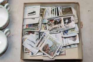 A box of 1930's German cigarette cards mainly mili