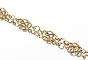 A 9ct gold bracelet, 11gms
