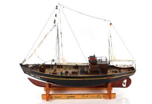 A model of the early German fish cutter "Elke" HF408, 70cm long