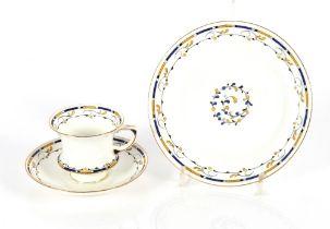 A Paragon bone china part tea set, with floral spray decoration (some damage)