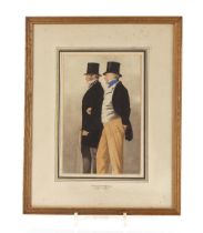 Richard Dighton 1785-1880, study of Admiral Henry John Rous and his brother John, Second Earl of