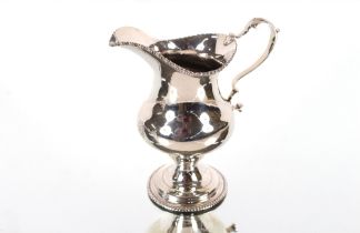 A George III silver cream jug, by William Stalker and John Mitcheson, Newcastle circa 1774, 12cm