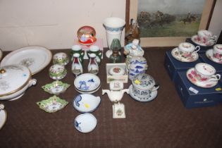 A collection of Oriental and other ceramics includ