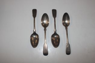 Four silver spoons, approx. 87gms