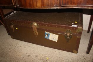 A vintage travelling trunk