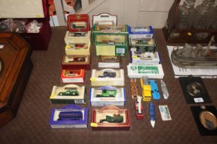 A collection of boxed and unboxed die-cast model v