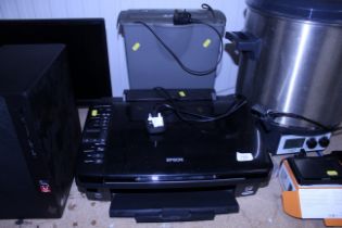 A Epson HP printer / scanner and a shredder