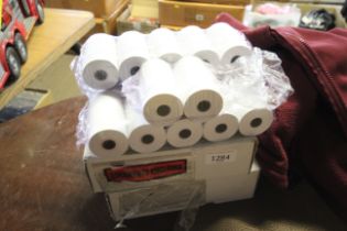 A quantity of tile receipt rolls