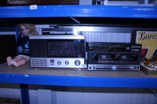 A JVC Nivico radio together with an Aiwa cassette