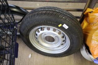 A trailer wheel with tyre (155/80R13)