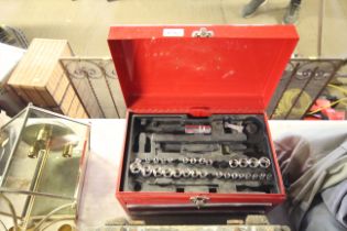 A portable tool set with part socket set and other