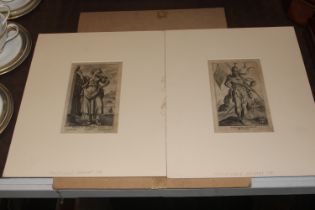 Phillip Gallé, two mounted book plates