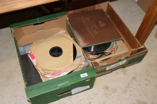 Two boxes of various records