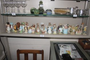 A large collection of various Beswick Beatrix Pott