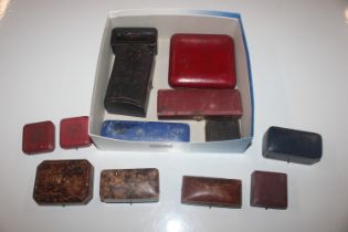 A box of vintage and other jewellery and watch box