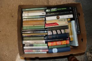 A box of mostly First Edition books, some signed w