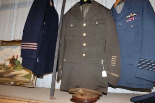 A USUF WWII officers jacket and hat