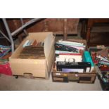 Two boxes of various books