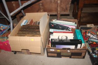 Two boxes of various books