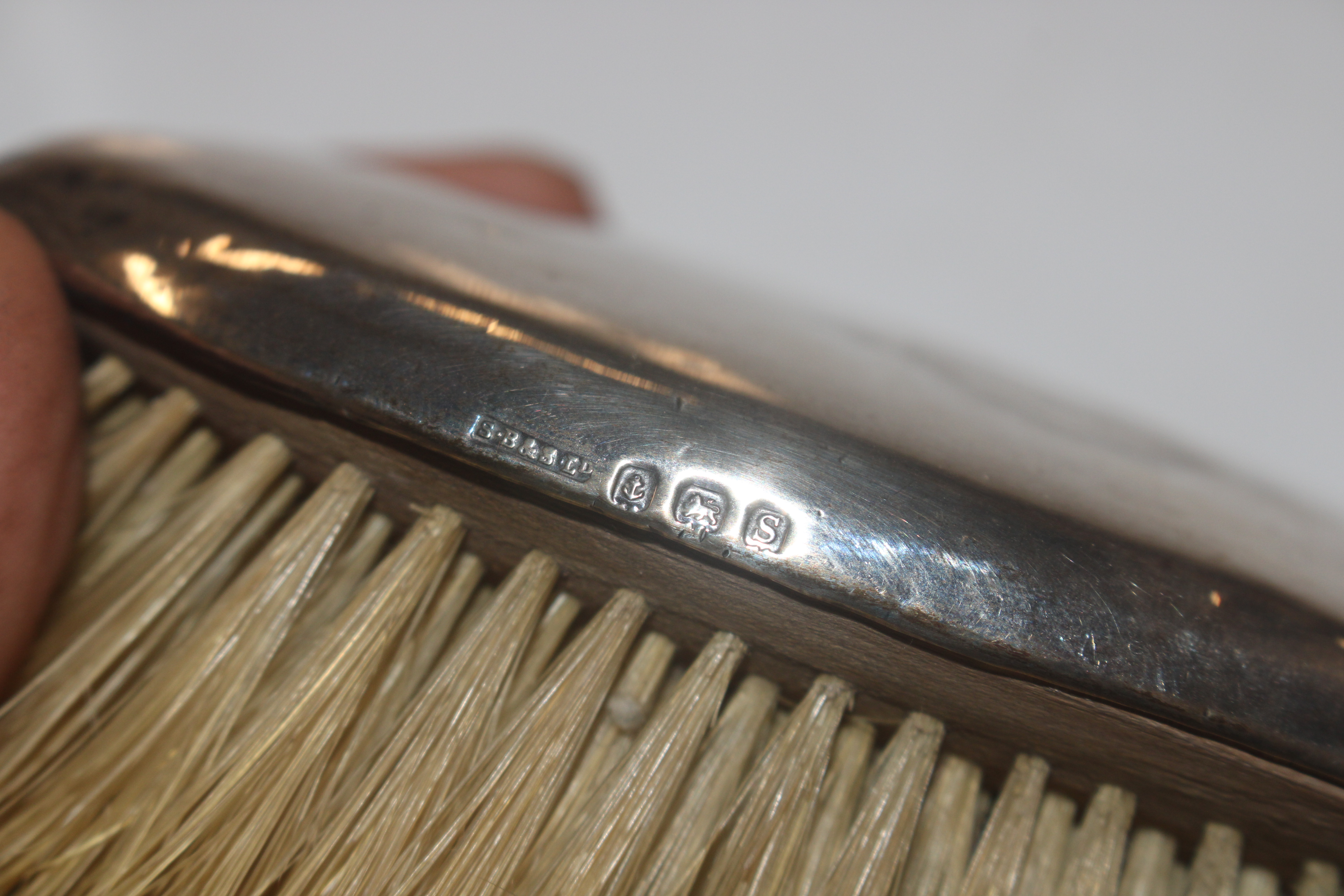 Two silver backed dressing table brushes; and a wh - Image 6 of 14