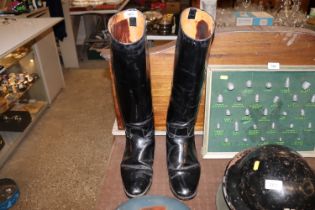 A pair of WWII boots named to Major Brown