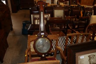 A Victorian banjo cased barometer for C. Guggiari