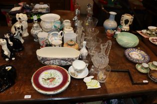 A quantity of various glass and china to include d