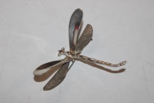 A Sterling silver dragonfly brooch, approx. 15gms