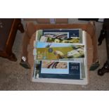 A box of RSPB Terence James Bond bird calendars