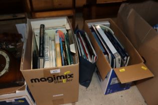 A box of various Art books etc.; auction catalogue