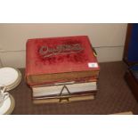 Three Victorian photograph albums with contents