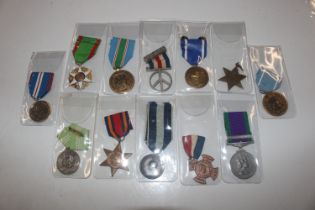 A collection of mixed military and other medals