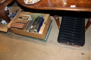 Three boxes of various books